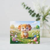 Schattig 3D Ram Sterrenbeeld Ram Briefkaart (Staand voorkant)