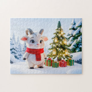 Schattig 3D Steenbok Zodiac Karakter Legpuzzel