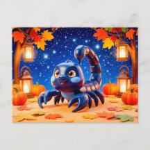 Schattig 3D-sterrenbeeld Schorpioen-personage