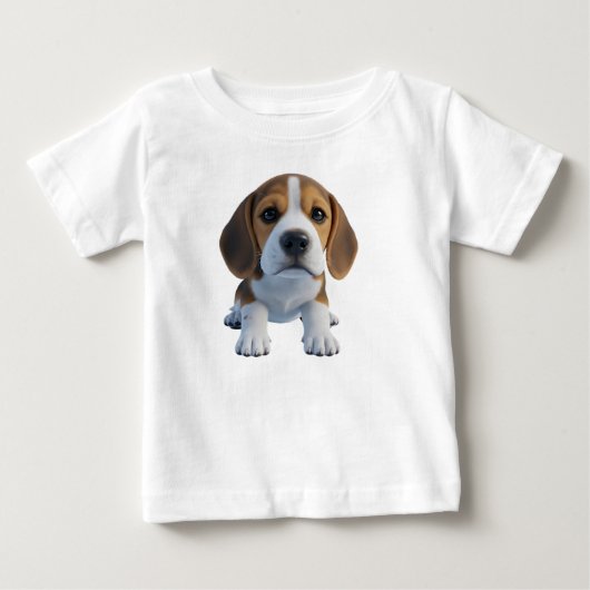Schattig 3D weergegeven Beagle-hondje karakter (Voorkant)