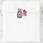 Schattig 4 juli Gnome stickers (Tas)