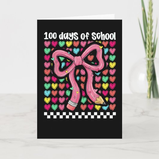 Schattig 67 dagen school potlood boog klaslokaal t kaart (Voorkant)