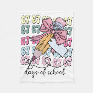 Schattig 67 Dagen Slimmer 67 Dagen School Coquette Fleece Deken