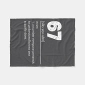 Schattig 67 Zesenzestig Nummer 67 Fleece Deken (Voorkant (Horizontaal))