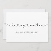 Schattig aan mijn moeder op mijn trouwdag kaart (Voorkant)