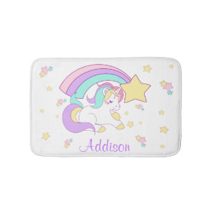 Schattig Aangepast Gepersonaliseerd Magisch Regenb Badmat