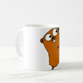 schattig aanpasbaar gopher koffiemok (Voorkant links)