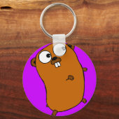 schattig aanpasbaar gopher sleutelhanger (Voorkant)