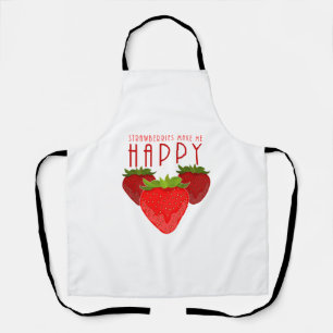 Schattig Aardbei Citaat Design Kawaii Fruit Schort