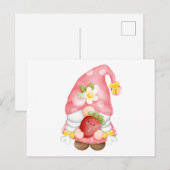 Schattig aardbei fruit kabouter  briefkaart (Voorkant / Achterkant)