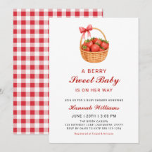 Schattig Aardbei Zoete Aardbei Meisje Baby Shower