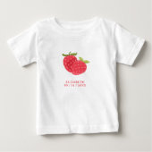 Schattig Aardbeienduo | Verjaardag met naam (Voorkant)