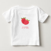 Schattig Aardbeienduo | Verjaardag met naam (Achterkant)