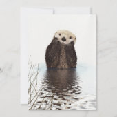 Schattig Aardig Donzig Otter Dier Kaart (Achterkant)