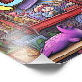 Schattig ABC Dierlijk Alfabet Foto Afdruk (Hoek)