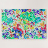 Schattig abstract bloemmotief legpuzzel (Horizontaal)