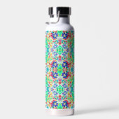 Schattig abstract bloemmotief waterfles (Rechts)