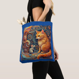 Schattig Abstract kat en muis Tas