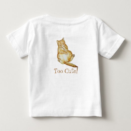 schattig afbeelding gemberkat slaapt als kitten (Achterkant)