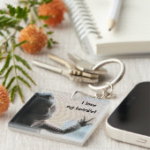 Schattig Afbeelding voor overschrijden Sleutelhanger (Voorkant Rechts)