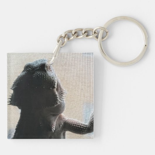 Schattig Afbeelding voor overschrijden Sleutelhanger (Achterkant)