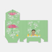 Schattig Afrikaans Amerikaans Baby shower met Rubb Bedankdoosjes (Uitgevouwen)