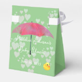 Schattig Afrikaans Amerikaans Baby shower met Rubb Bedankdoosjes (Achterkant)