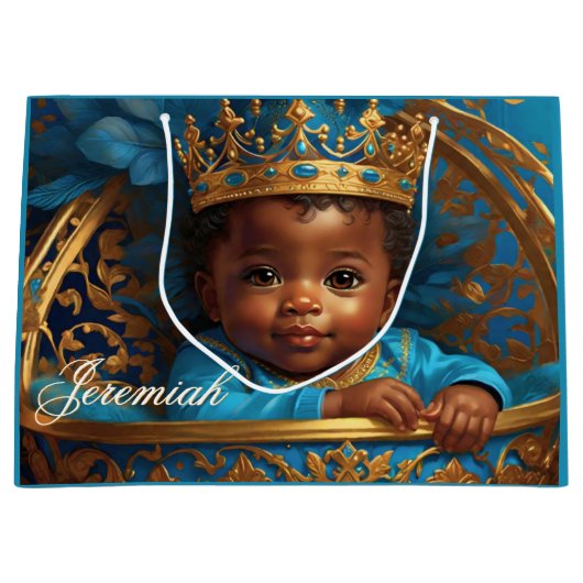 Schattig Afrikaans Koningin Baby shower/Verjaardag Groot Cadeauzakje (Voorkant)