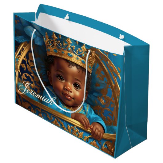 Schattig Afrikaans Koningin Baby shower/Verjaardag Groot Cadeauzakje (Achterkant Gekanteld)