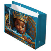 Schattig Afrikaans Koningin Baby shower/Verjaardag Groot Cadeauzakje (Voorkant Gekanteld)