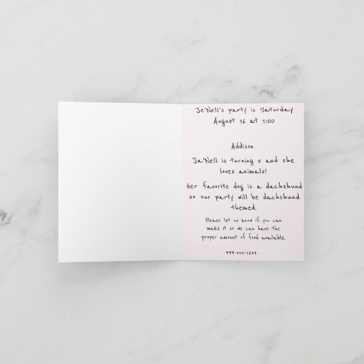 Schattig Afrikaans meisje verjaardagsfeestuitnodig Kaart (Binnen)