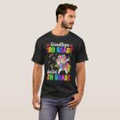 Schattig Afscheid 3e Klas Hallo 4e Klas Dabbing Un T-shirt (Voorkant volledig)