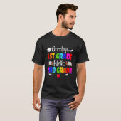 Schattig Afscheid Eerste Klas Bemanning Hallo 2e K T-shirt (Voorkant volledig)