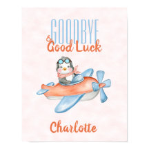 Schattig afscheid en geluk pinguïn