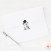 Schattig Afstudeer Meisje Sticker 2026 - Ik heb he (Envelop)
