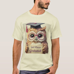 Schattig Afstuderen Uil - Look Whooo Afgestudeerd! T-shirt