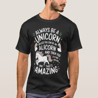 Schattig Alicorn Magisch Eenhoorn Fantasie Legenda T-shirt