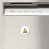 Schattig Alien Chef Kitten Magneet (Insitu (Vaatwasser))