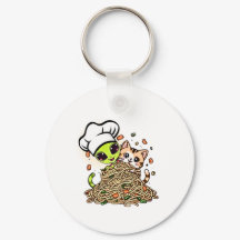 Schattig Alien Chef Kitten 