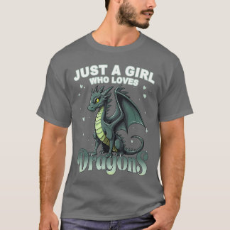 Schattig Alleen Een Meisje Dat Van Draken Houdt Co T-shirt