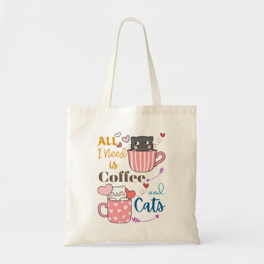 Schattig Alles wat ik nodig heb, is een thema voor Tote Bag (Voorkant)