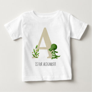Schattig Alligator Baby met Initiaal