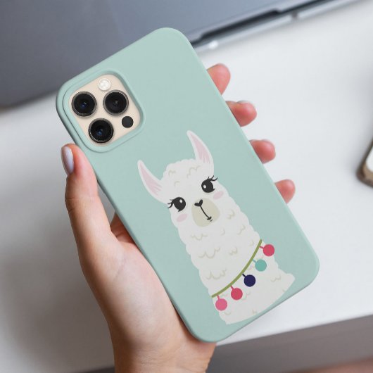 Schattig Alpaca Face Case-Mate iPhone Case