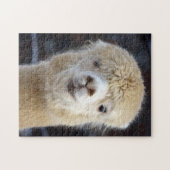 Schattig Alpaca-gezicht Legpuzzel (Horizontaal)