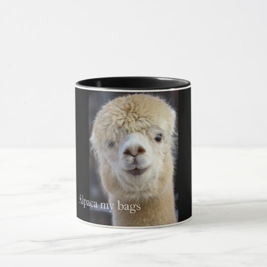 Schattig Alpaca-gezicht Mok (Midden)