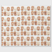 schattig alpiaca-verpakkingspapier cadeaupapier (Vlak)