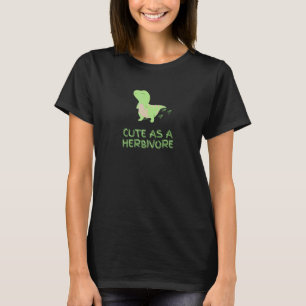 Schattig Als Een Herbivoor vegan dinosaurus Vegeta T-shirt