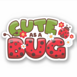 Schattig als een insect sticker