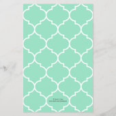 Schattig als een knop (Turquoise) Flyer (Achterkant)