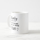 Schattig, als een normale tante, maar leuker grapp koffiemok (Voorkant links)